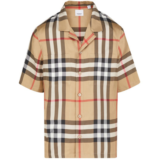 BURBERRY Check short-sleeve shirt