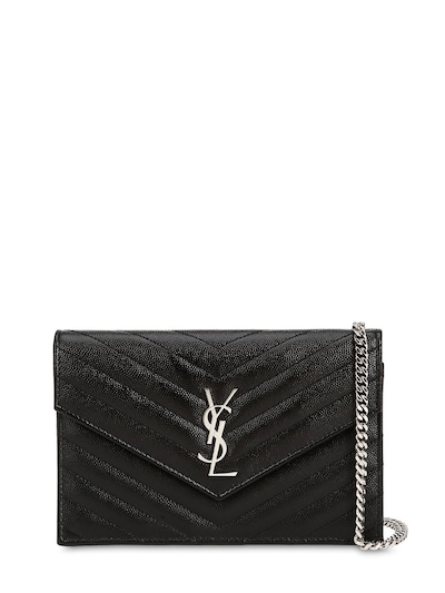 BOLSO YSL Yves SAINT LAURENT MD DE PIEL ACOLCHADA CON MONOGRAMA