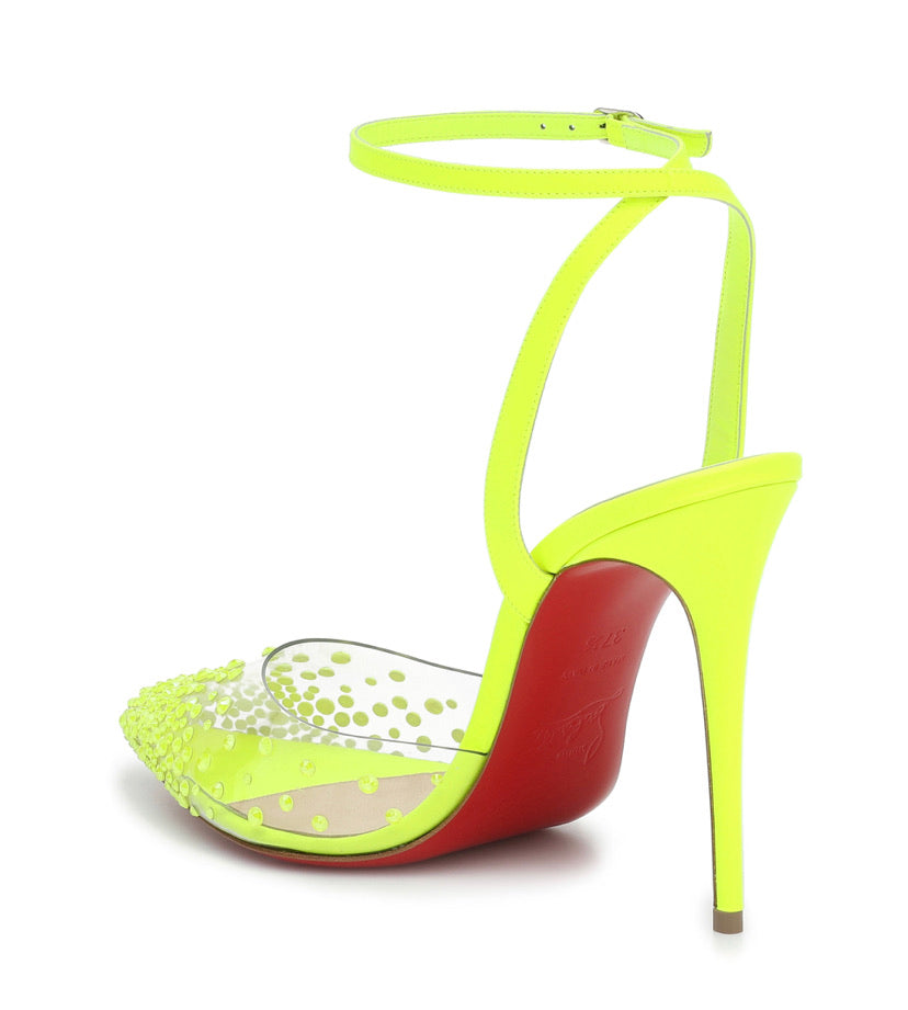 MUJER CHRISTIAN LOUBOUTIN Salón Spikaqueen 100 de piel y PVC