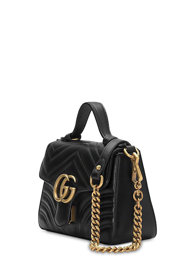 SAC À MAIN EN CUIR GUCCI MINI GG MARMONT