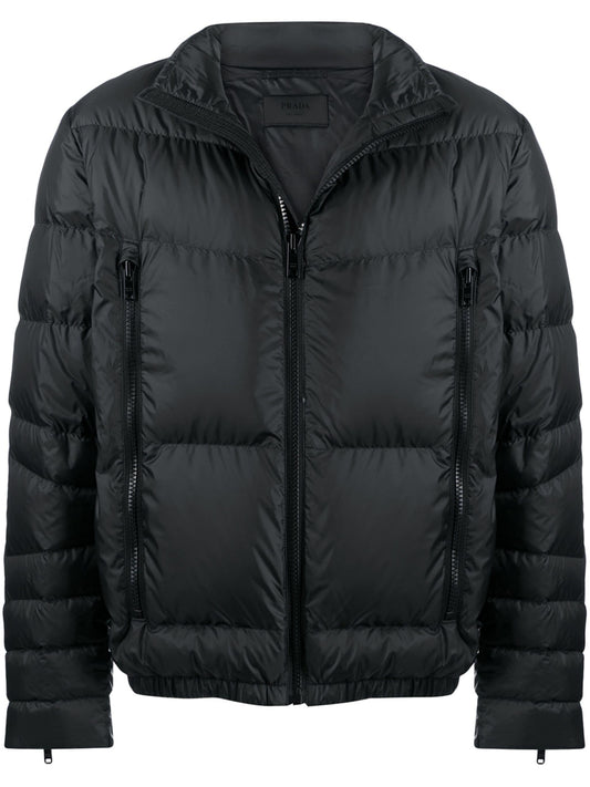 PRADA logo puffer jacket