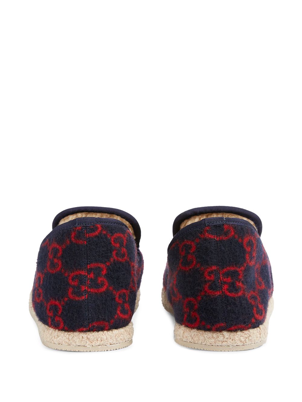 Mocasines Gucci de lana con GG