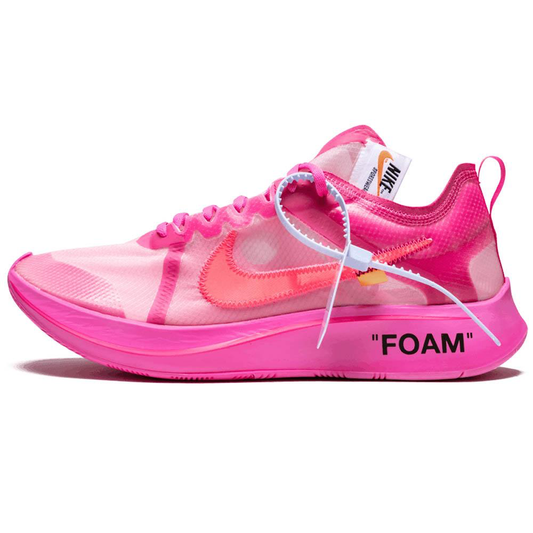 Off-White X Nike Zoom Fly SP Pink