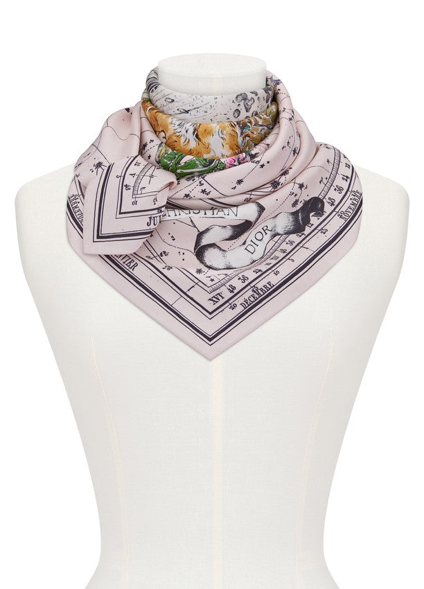 Dior Zodiac Square Scarf