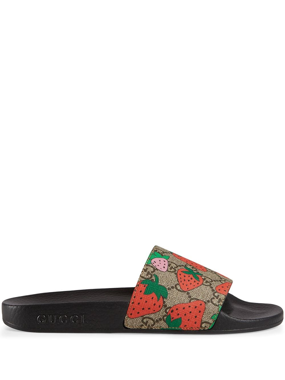 Sandale à glissière Gucci GG Strawberry