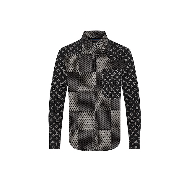 FLANELLE MONOGRAMME DAMIER VAGUES GÉANT LOUIS VUITTON HOMME