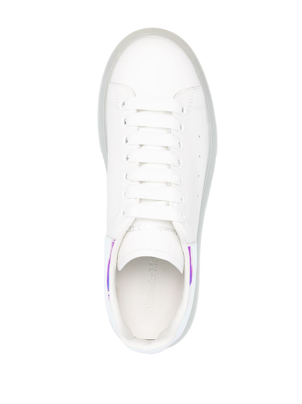 Alexander McQueen Oversize iridescent leather sneakers