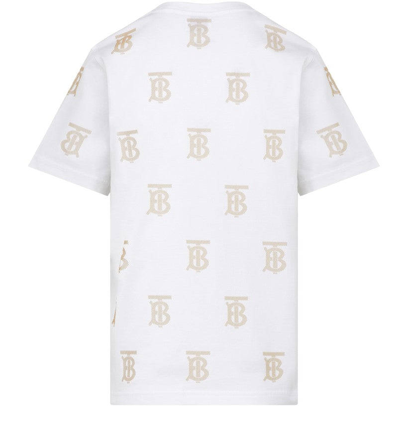 BURBERRY T-shirt en coton à motif monogramme