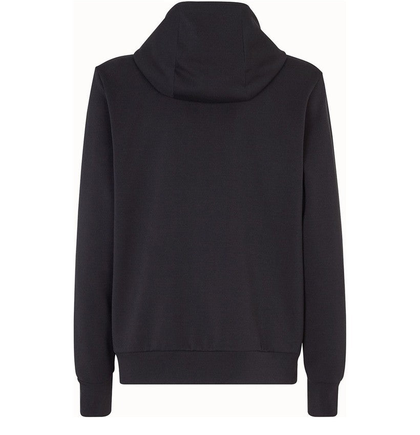 FENDI Sweat à capuche zippé en maille FF