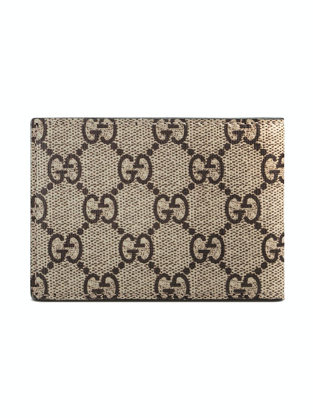 Men Gucci Tiger print GG Supreme wallet