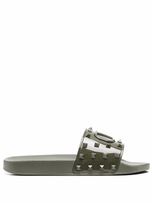 Valentino Garavani VLogo studded pool slides