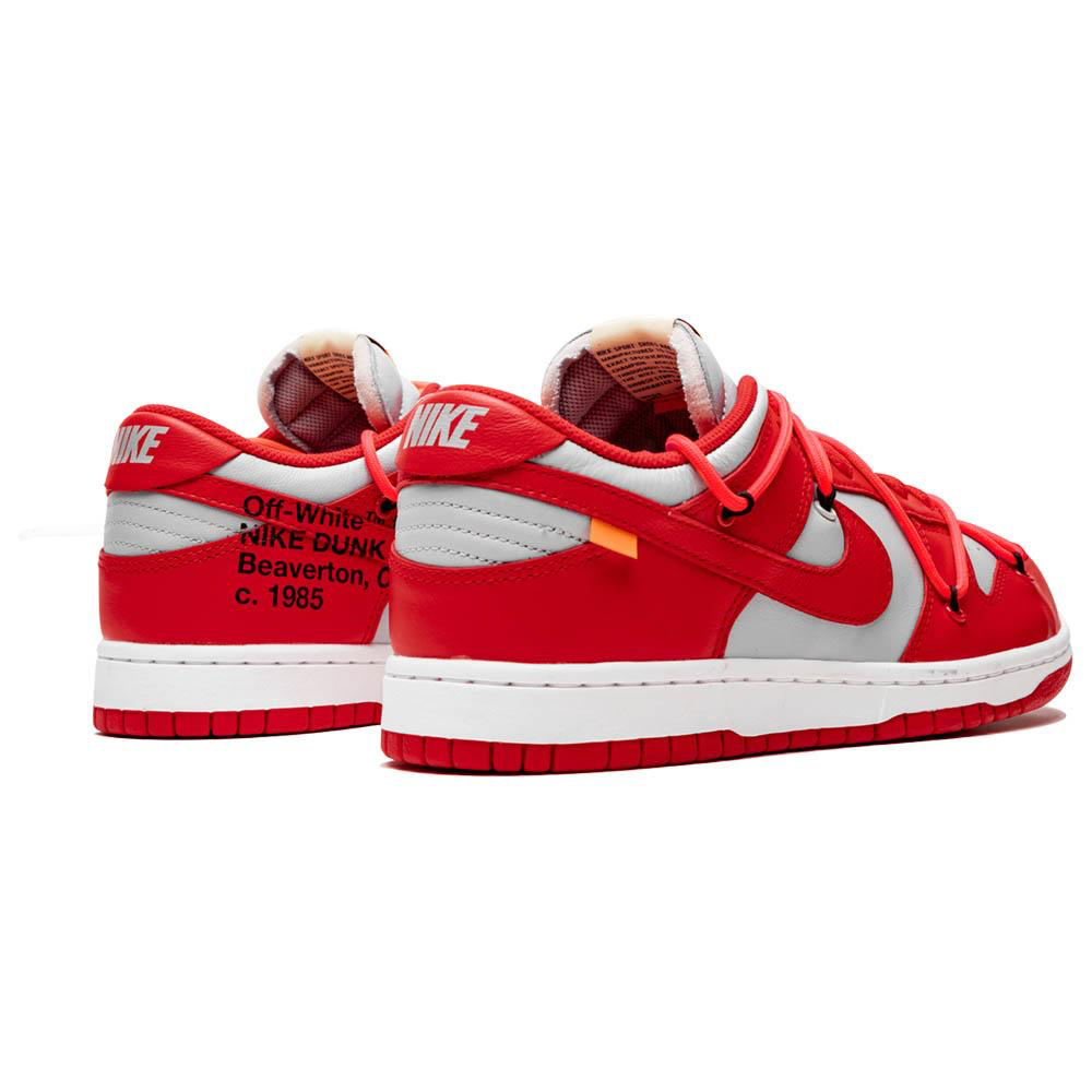 Hombre OFF-WHITE X Nike Dunk Low 'Rojo Universitario' 