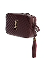 YSL Yves SAINT LAURENT BOLSO CÁMARA LOU DE PIEL CON MONOGRAMA