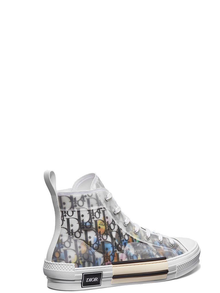 MEN DIOR B23 HIGH-TOP SNEAKER IN DIOR OBLIQUE WITH DIOR & ALEX FOXTON PRINT