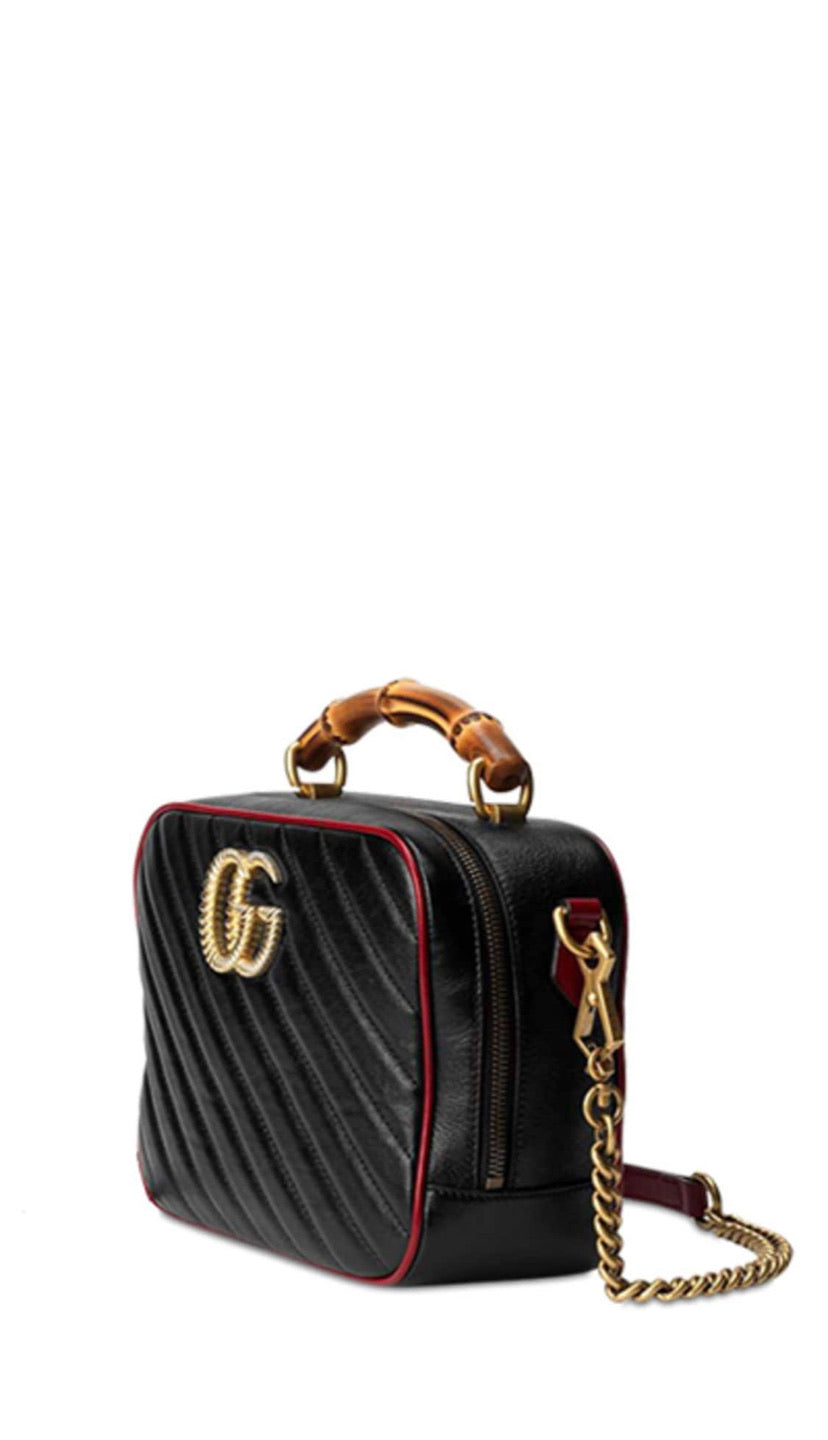 BOLSO DE HOMBRO GUCCI GG MARMONT DE BAMBÚ