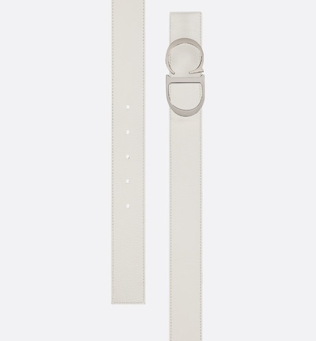 MEN DIOR 35 MM  ‘CD’ BELT IN WHITE