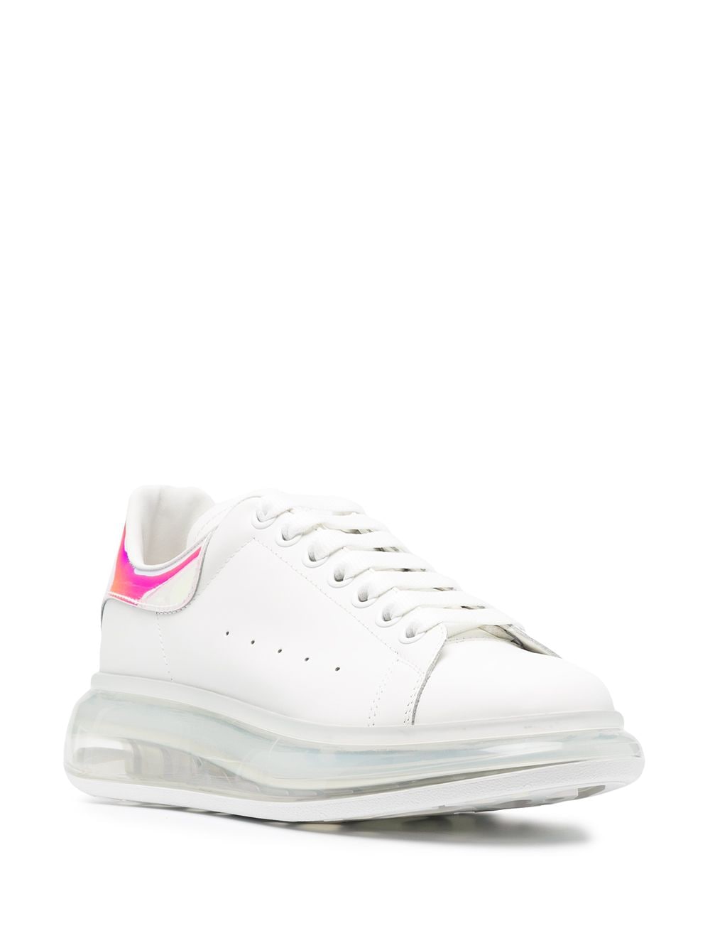 Alexander McQueen Oversize iridescent leather sneakers