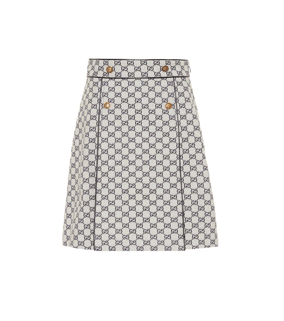 GUCCI GG cotton-blend skirt