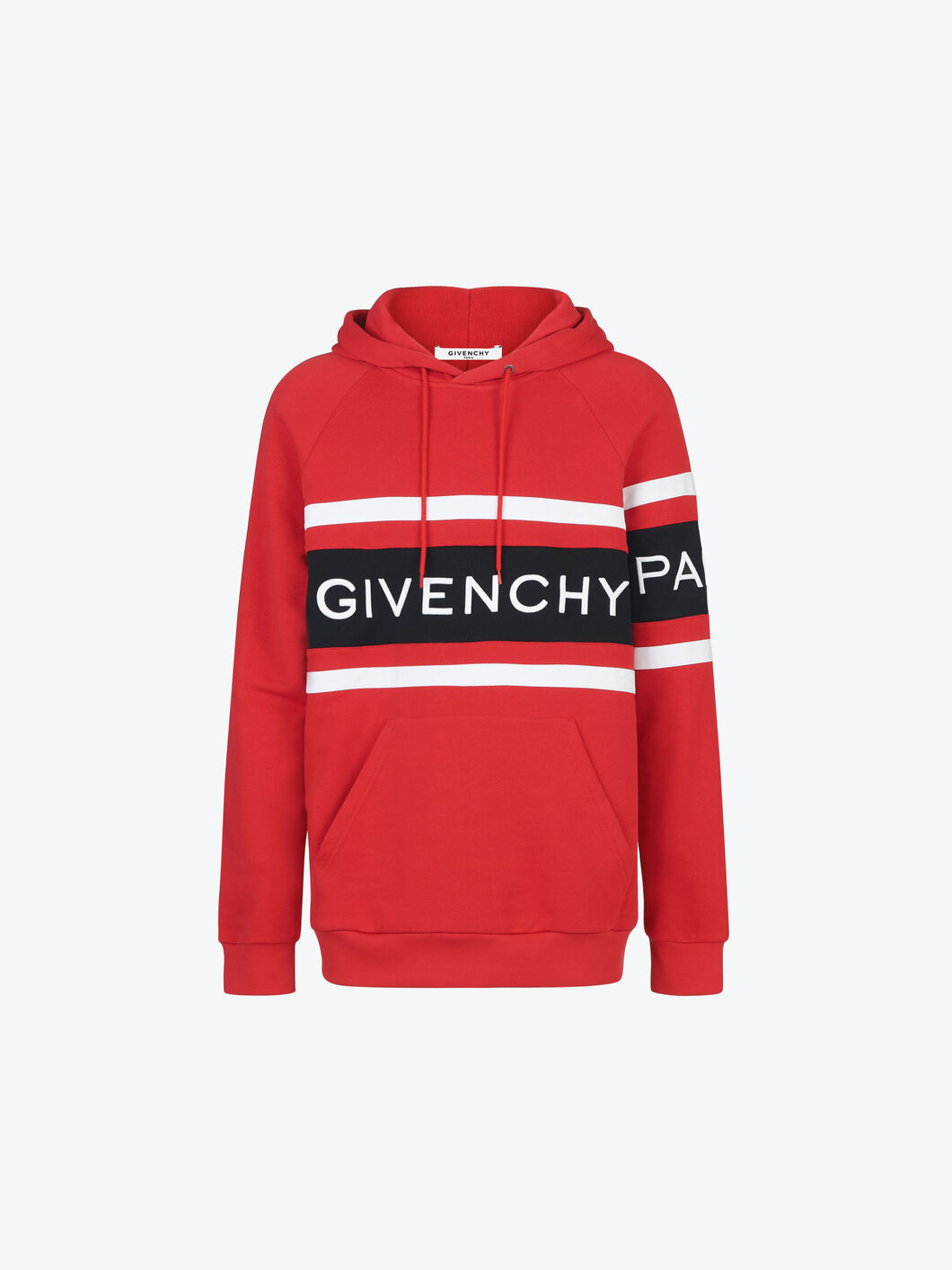 SUDADERA CON CAPUCHA GIVENCHY HOMBRE RAYAS EN CONTRASTE 