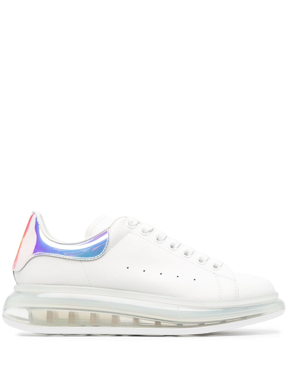 Alexander McQueen Oversize iridescent leather sneakers