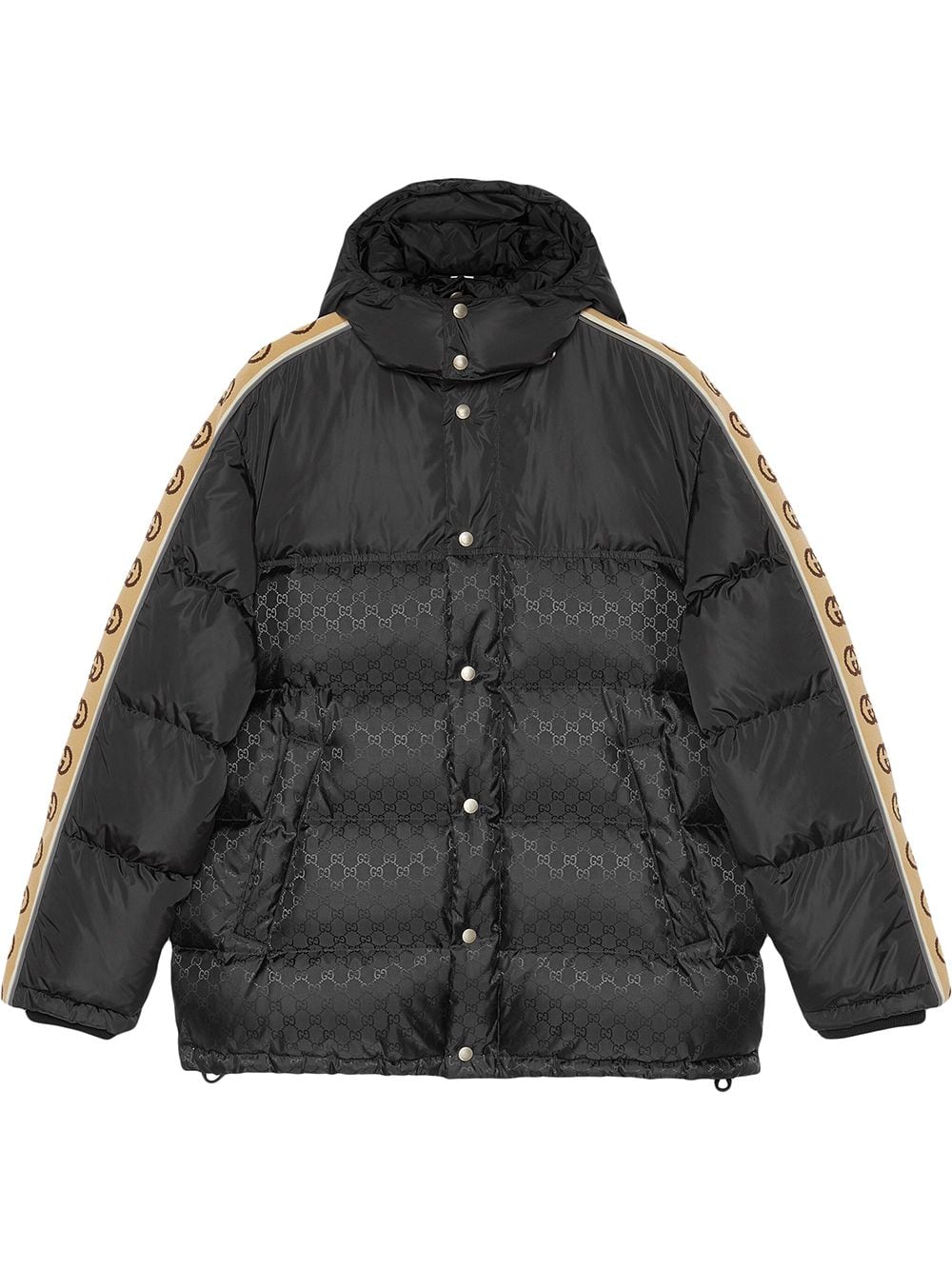 Gucci monogram pattern padded puffer jacket/ coat