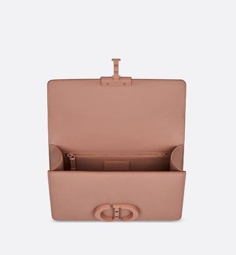 SAC À RABAT DIOR MATTE BLUSH 30 MONTAIGNE EN CUIR DE VEAU GRAIN ESTAMPÉ