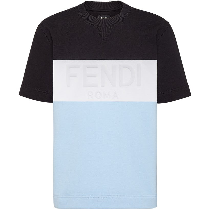 FENDI Camiseta de punto multicolor