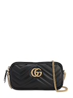 GUCCI GG MARMONT 2.0 LEATHER SHOULDER BAG