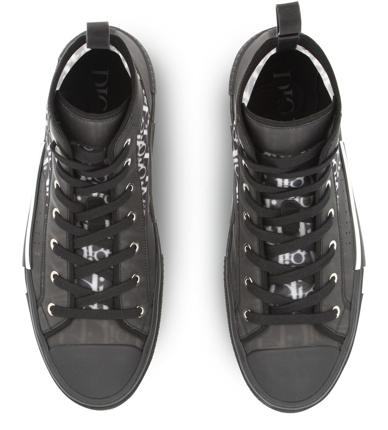 DIOR "B23" HIGH-TOP DIOR OBLIQUE SNEAKER