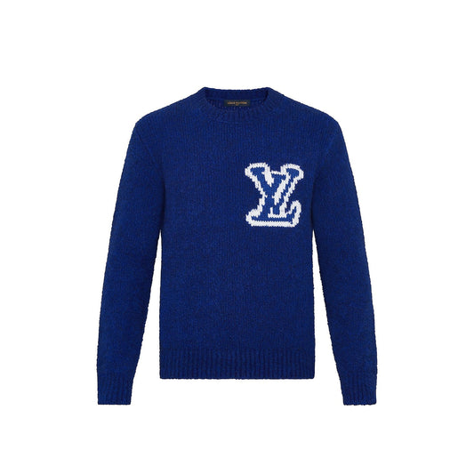 MEN LOUIS VUITTON LV INTARSIA CREWNECK SWEATER