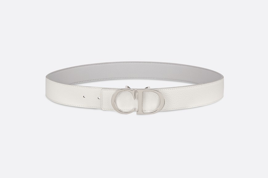 MEN DIOR 35 MM  ‘CD’ BELT IN WHITE