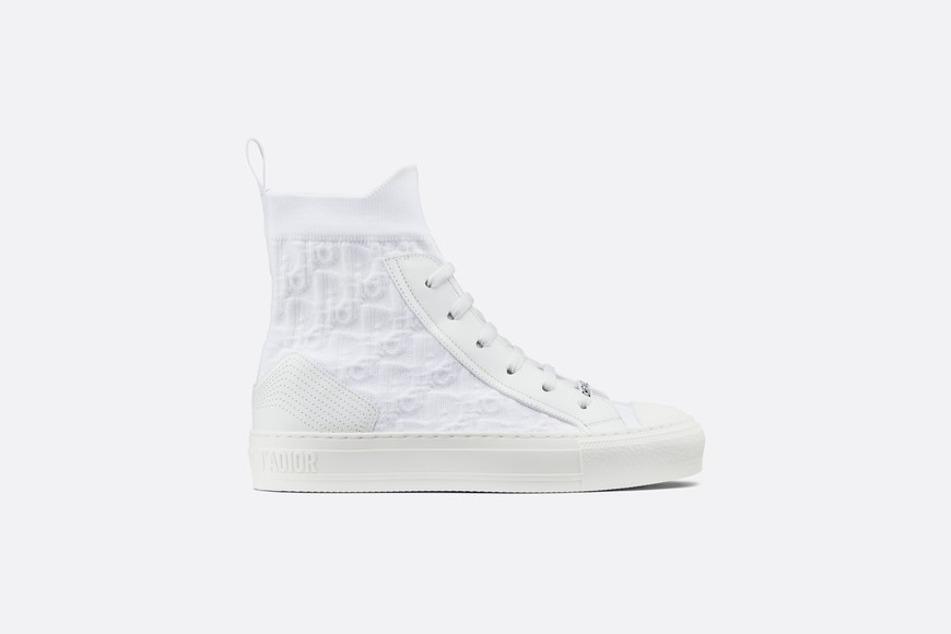 WOMEN DIOR WHITE WALK'N'DIOR OBLIQUE MID-HIGH SNEAKER