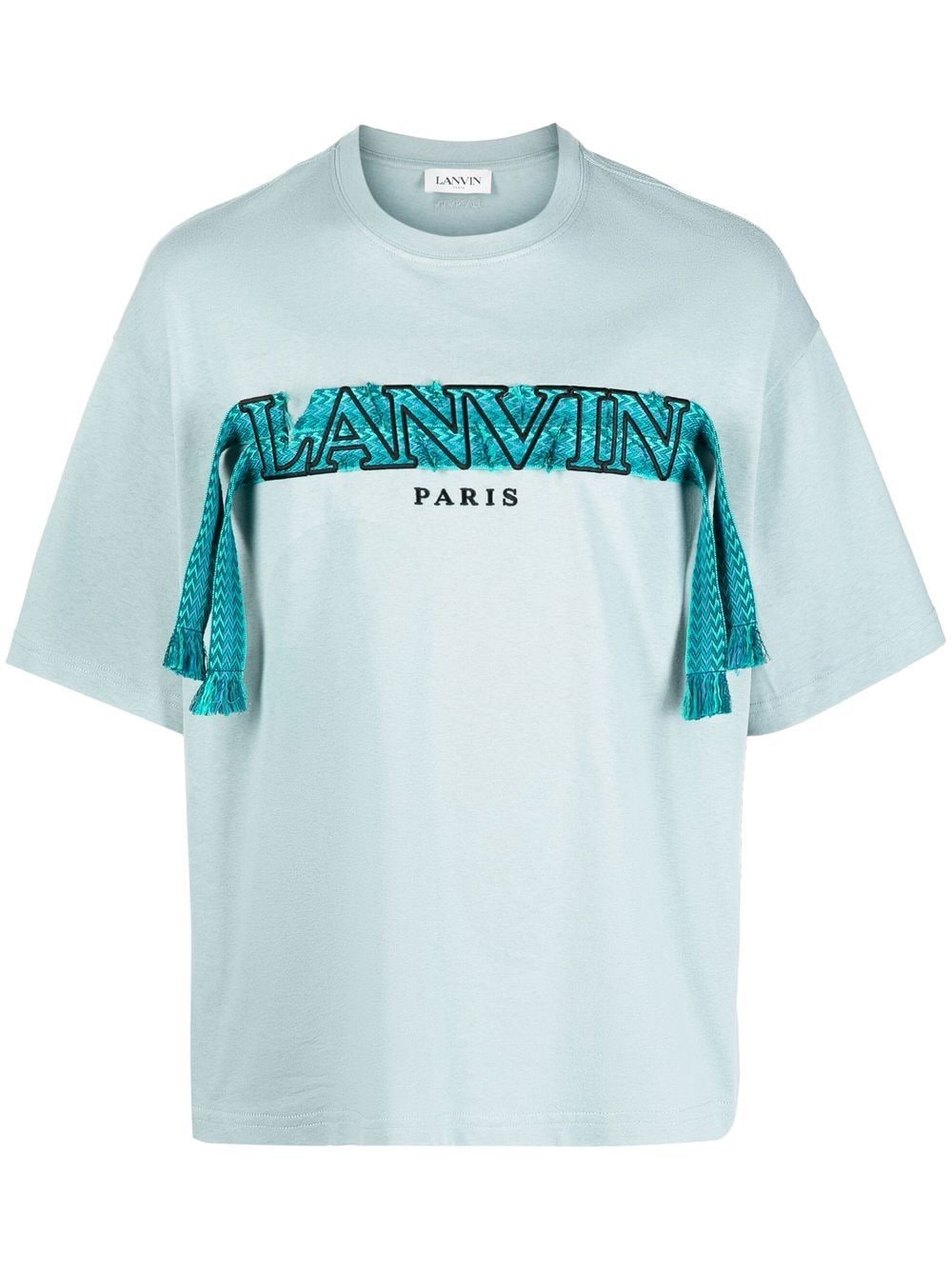 Lanvin Crazy Curb lace logo T-shirt