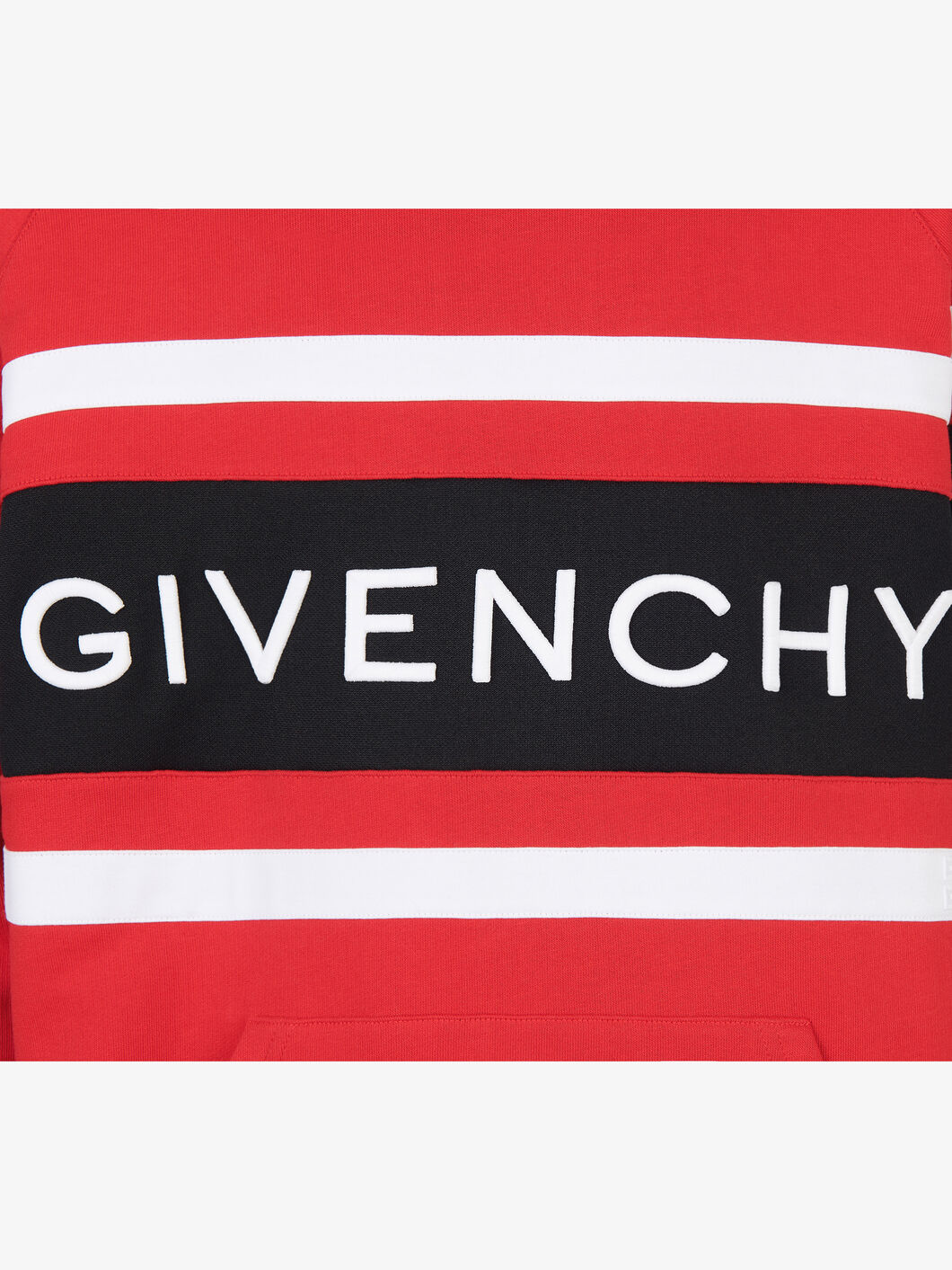 SUDADERA CON CAPUCHA GIVENCHY HOMBRE RAYAS EN CONTRASTE 