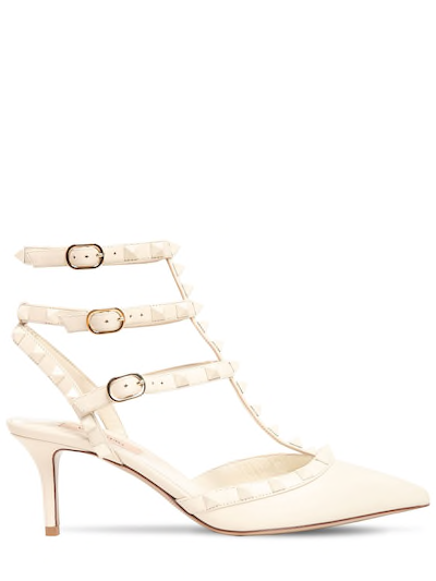 WOMEN VALENTINO GARAVANI 65MM ROCKSTUD LEATHER PUMPS