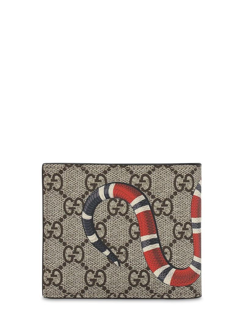 Gucci Grand portefeuille GG Supreme à imprimé Kingsnake