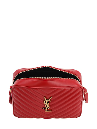 YSL Yves SAINT LAURENT BOLSO CÁMARA LOU DE PIEL CON MONOGRAMA