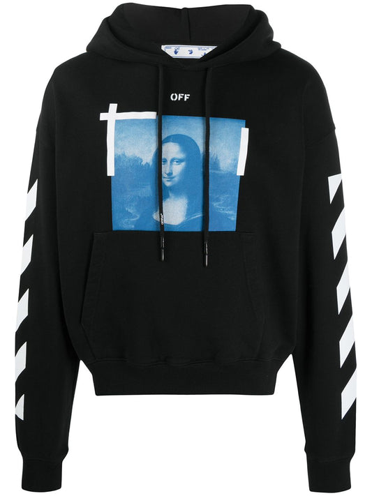 Sweat-shirt à capuche avec cordon de serrage Off-White Mona Lisa Arrow