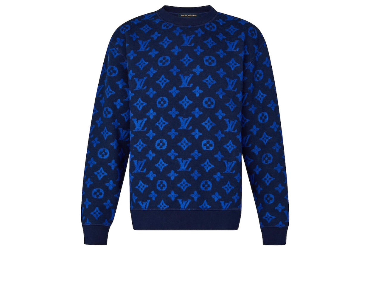 MEN LOUIS VUITTON FULL MONOGRAM JACQUARD CREW NECK