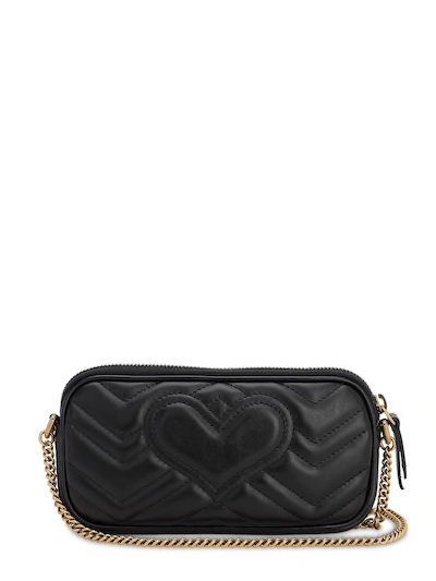 GUCCI GG MARMONT 2.0 LEATHER SHOULDER BAG