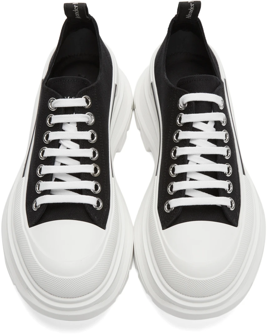 Alexander McQueen Baskets à lacets Tread Slick