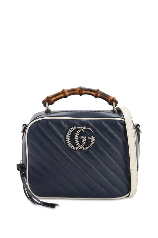 BOLSO DE HOMBRO GUCCI GG MARMONT DE BAMBÚ 