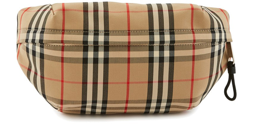 BURBERRY Riñonera mediana de algodón regenerado a cuadros Vintage Checks