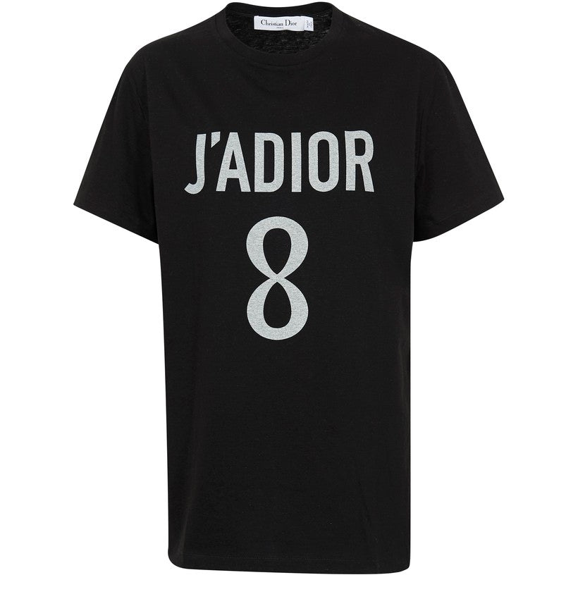 Women DIOR Cotton and linen T-Shirt with "J'Adior 8" print