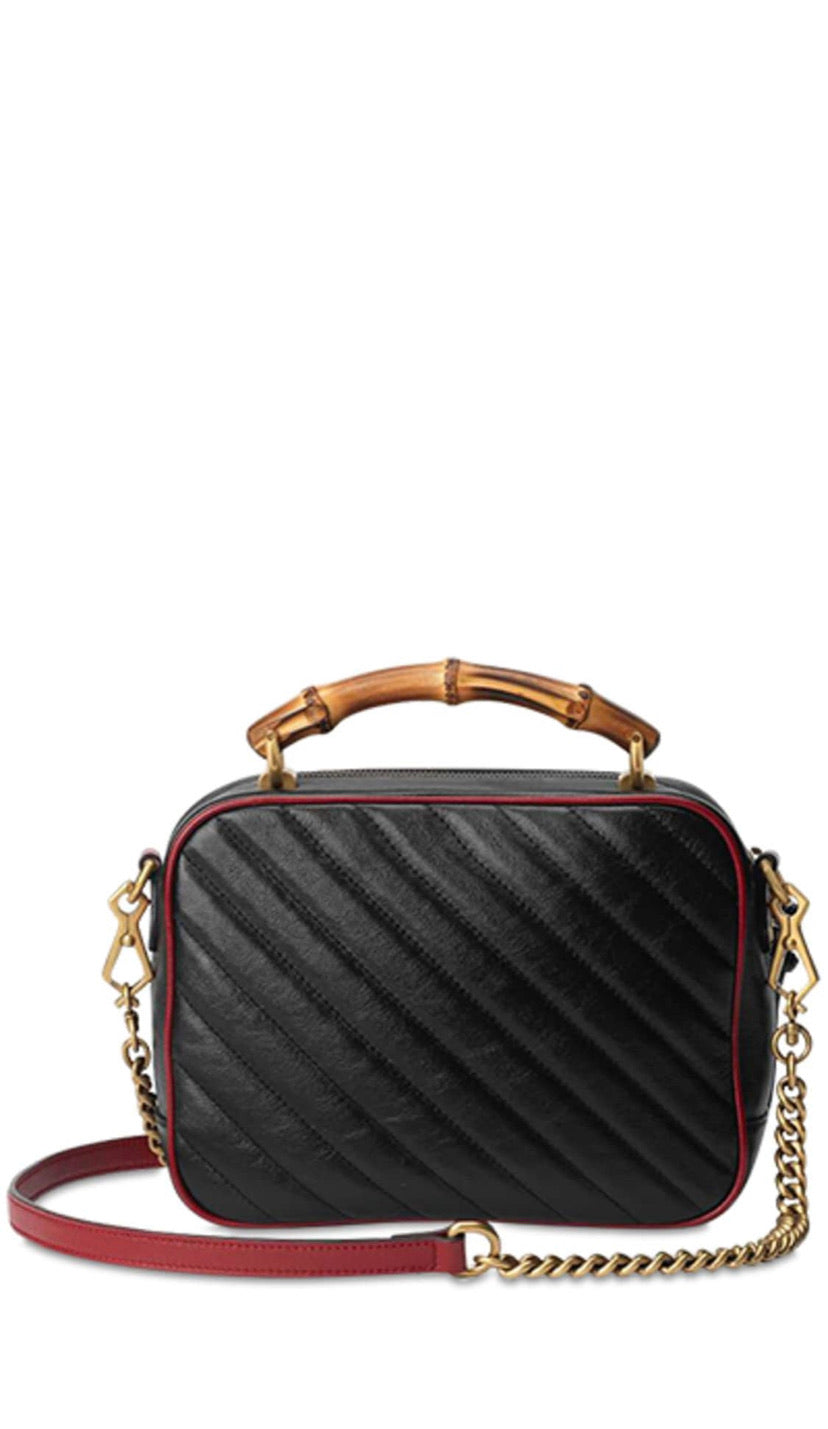 BOLSO DE HOMBRO GUCCI GG MARMONT DE BAMBÚ