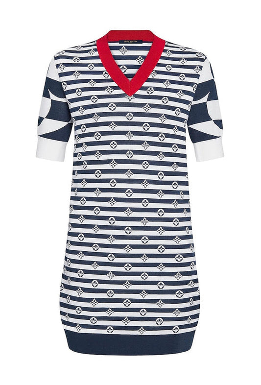 WOMEN LV LOUIS VUITTON ESCALE SAILOR STYLE DRESS