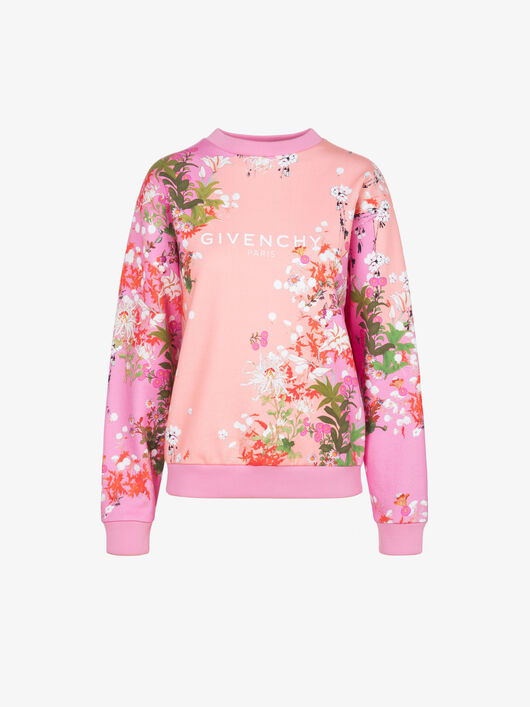 WOMEN GIVENCHY PARIS FLORAL PRINTED SWEATSHIRT