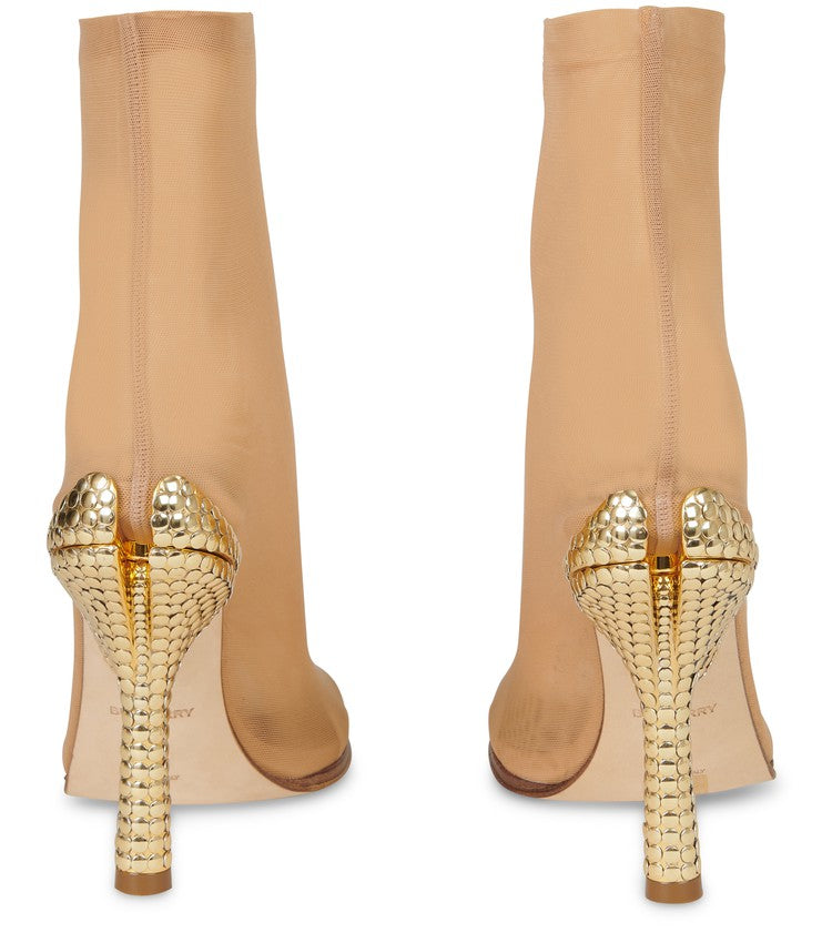 BURBERRY Paillette-embellished Heel Sock Boots