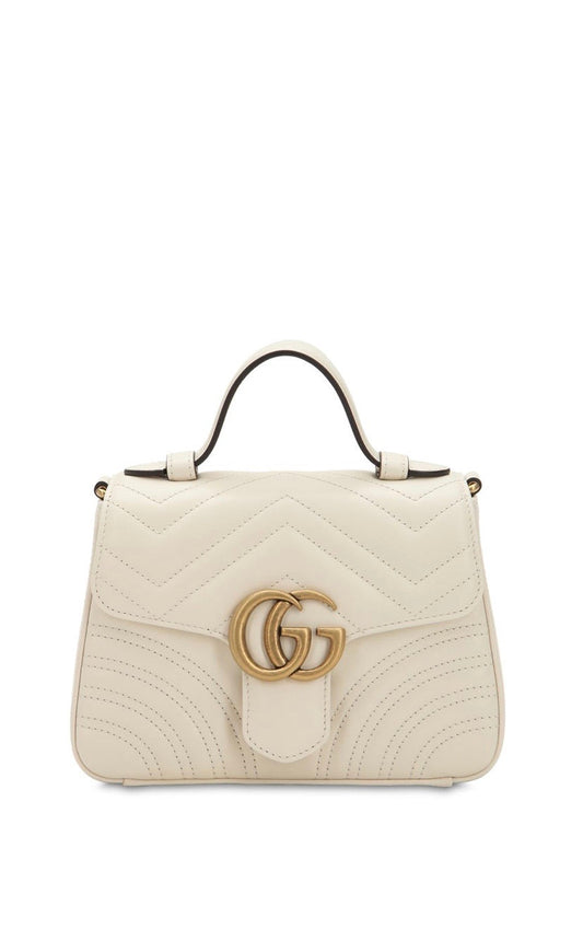 SAC À MAIN EN CUIR GUCCI MINI GG MARMONT