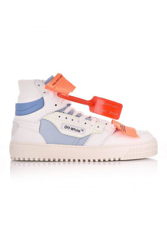 Off-White White Leather High-Top Sneakers